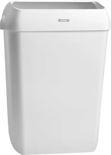 Katrin Waste Bin, 25 L, cubo de basura con tapa, blanco