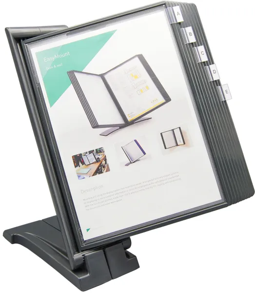 Q-connect Quickfind sistema de registro gris antracita